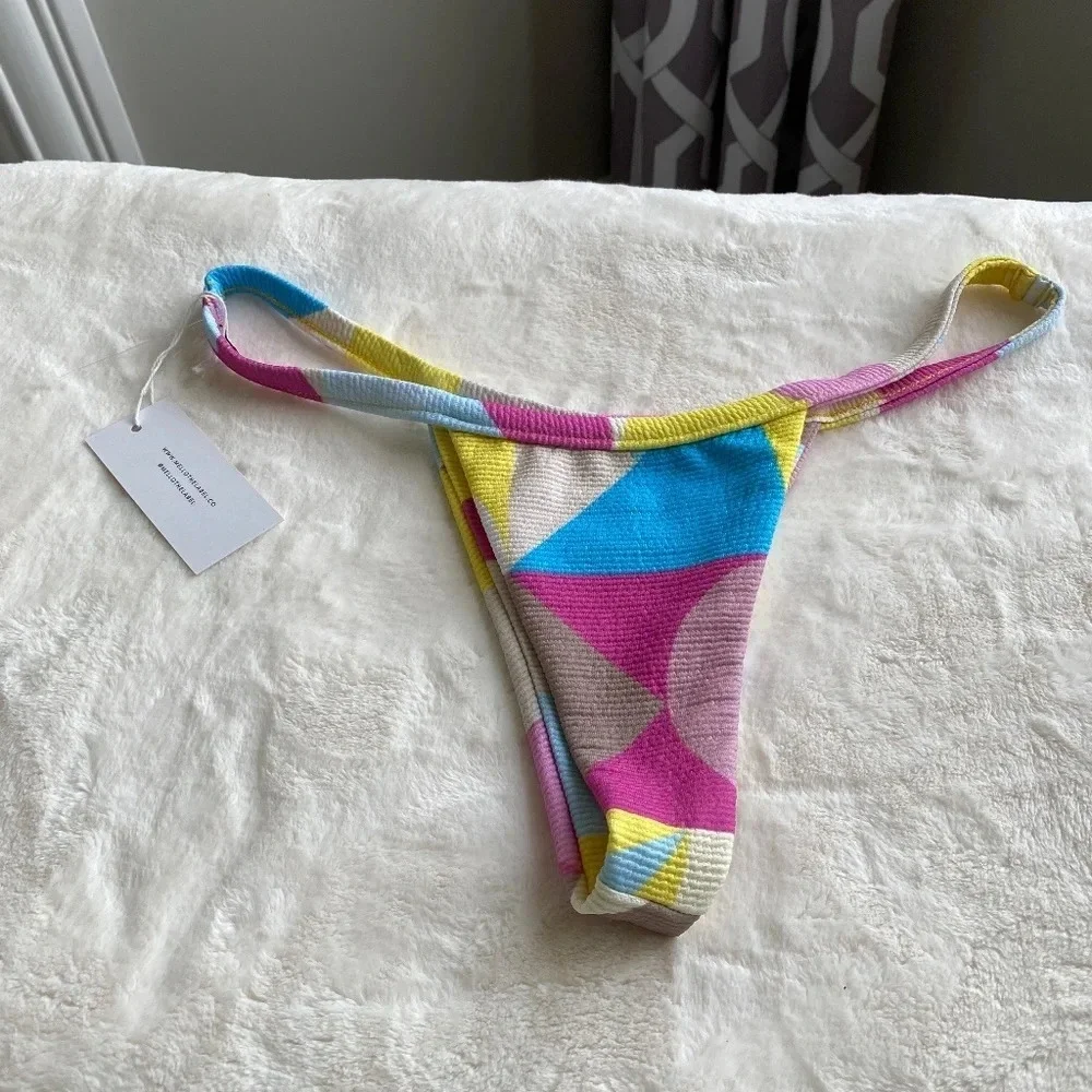New! Free People x mello the label Brazilian bikini bottom 14848
